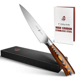 TUO Fiery Phoenix 5-inch knife blade profile for precise slicing.