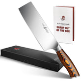 TUO Nakiri knife 6.5-inch blade for precise vegetable slicing