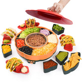 Tupoyi Taco Tuesday Kit with warming pot keeps fillings hot for guests.