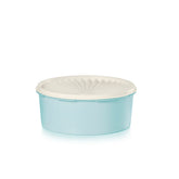 Tupperware Heritage cookie canister with airtight lid preserves freshness for cookies.