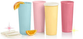Tupperware Tumblers 16 oz Blue with straight side, ideal for everyday hydration