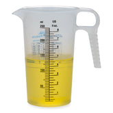 Turnah 8oz pitcher with conversion chart for quick cups and milliliters