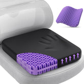 TushGuard gel seat cushion top view with thick gel core for long sitting comfort