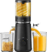 TUUMIIST cold-press juicer feed-chute assembly shows quick setup and easy cleaning.