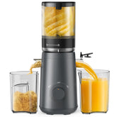 TUUMIIST juicer with a 5-3 inch feed chute enables whole-fruit juicing and faster prep.