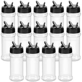TUZAZO 3 oz spice bottle with clear body for quick identification
