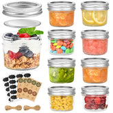 TUZAZO 4oz mini mason jar with lid showing secure seal for fresh preserves