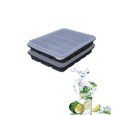 Tvmania Ice Cube Trays Set 2, top view, compact design for quick cooling.