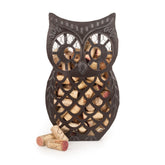 Twine Wise Owl cork holder with open top for easy cork additions.