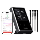 Typhur Sync quad probes monitor doneness precisely for BBQ and grilling.