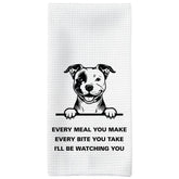 Tzhim Pitbull Gifts kitchen towel floral pattern, absorbent and decorative for the kitchen.
