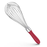 U-Taste Balloon Whisk 12in red ready for quick batter mixing