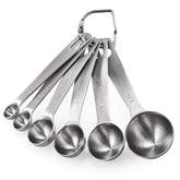 U-Taste measuring spoons with etched markings for precise baking.