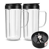 UBYNID 22oz tall cup with handle for easy grip during blends.
