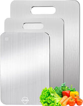 UFJEG titanium cutting board 15.6 x 11 top view for versatile prep.