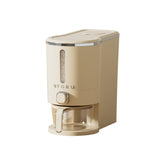 UFORU Rice Dispenser with measuring cup enables precise portions.