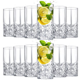 Uiifan 12-piece tall highball glasses set for cocktails