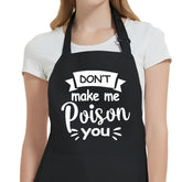 Uiycolk funny apron with two pockets for utensils and recipes in the kitchen.