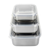 U Konserve 15oz nested stainless lunch container for portions.