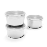 U Konserve stainless steel mini containers, 3 oz set for portable snacks.