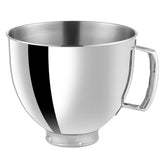 ULTICOR 5qt stainless steel bowl for tilt-head mixers, ideal for large dough batches.
