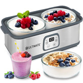 Ultimate Probiotic Yogurt Maker top view shows precise fermentation controls for customized yogurt.