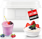 Ultimate Yogurt Strainer shows its generous 2-3 quart capacity for larger batches.