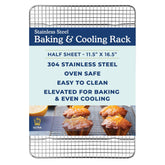 Ultra Cuisine heavy-duty cooling rack for oven roasting with even airflow.