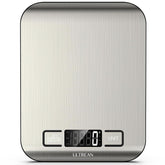 Ultrean food scale top view showing compact design for stable weighing