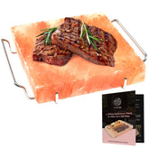 UMAID Himalayan salt block for grilling adds savory flavor to meats
