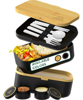 Umami Bento Box with four utensils for easy on the go lunches