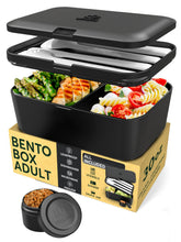 Umami lunch box with 4 utensils for convenient on-the-go meals.
