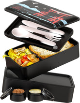 Umami Miyajima Bento Box lid snap shows secure closure for spill-free meals