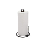 Umbra Squire paper towel stand with a modern metal look for kitchen counters.