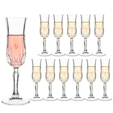 UMEIED engraved champagne flutes with elegant pattern for weddings