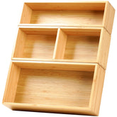 Umilife bamboo drawer dividers, 2.5-inch height, maximize drawer capacity and organization.