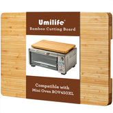 Umilife cutting board fits Breville BOV450XL for stable oven-top use