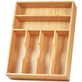 Umilife kitchen drawer organizer 12-inch silverware tray keeps utensils tidy and accessible.