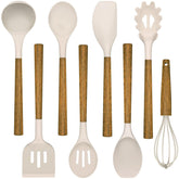 Umite Chef 8-piece utensil set assembled for versatile cooking prep.