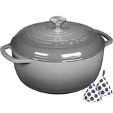 Umite Chef Dutch Oven with lid shows tight seal for flavorful braises.