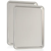 Umite Chef quarter sheet pan front view for even baking and batch cooking.