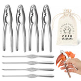UNBOXING MOMENTS 8-piece lobster crackers and picks aid efficient seafood prep.