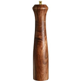 UNIOVC wooden pepper grinder in acacia wood, 10 inches tall for everyday seasoning.