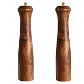 UNIOVC wooden salt and pepper grinder set in acacia wood for elegant table seasoning.