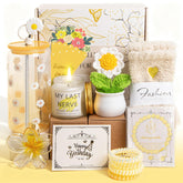 Unipinkart daisy box yellow packaging, ideal gift presentation