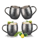 UNISWEET Moscow Mule Mugs Set of 4 with hammered copper finish for stylish entertaining.