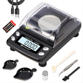 UNIWEIGH digital milligram scale 50g capacity enables precise jewelry measurements.