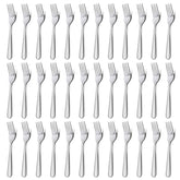 Unokit 36-piece dinner forks, 7.1 inch, polished finish for elegant everyday meals