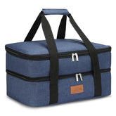 Uoxfill lunch bag exterior shows room for two 9x13 pans.