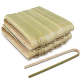 Uprony mini bamboo tongs packaging view with 100 pieces